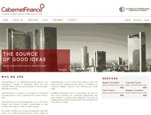 Tablet Screenshot of cabernetfinance.com
